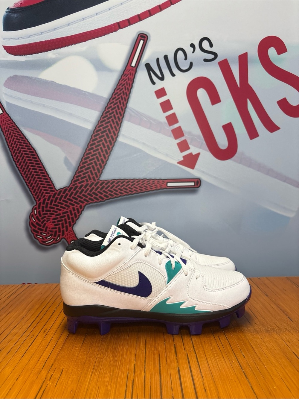 Nike Jordan Stadium 90 Low MCS Shoes White Grape Ice (HQ0211-105) Men’s Size 9.5